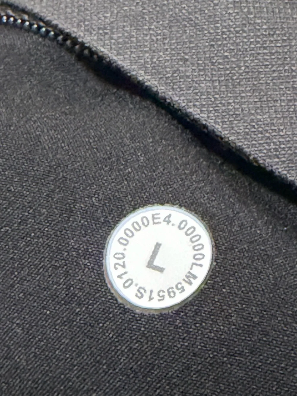 Lululemon Men's ABC Jogger Canvas Graphite Grey Drawstring Sz Large M5951S
